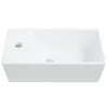 vidaXL Waschbecken Weiß 48x25x15 cm Keramik Produktbild-Vorschau 4