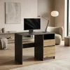 Kompaktný písací stôl 100 x 50 cm | Moderný počítačový a Náhľad obrázku produktu 5
