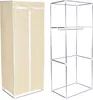 Textile Kleiderschrank "Fela" mit Regal - Beige Produktbild-Vorschau 1
