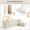 BEALIFE Ecksofa mit Recamiere rechts 4-Sitzer | Modulares Produktbild-Vorschau 3