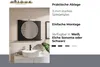 A bathroom vanity with a mirror, sink, and faucet, with marketing text on the right. Náhled obrázku produktu