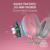 Diagram showing the internal components of a pink headphone. Produktbild-Vorschau