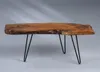 Couchtisch >Tallus< in braun, Teakholz + Metall - Produktbild-Vorschau 2