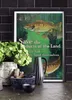 Modisches Plakat - Fischtiere Kunst - A2 (42 cm x 59,5 cm) Produktbild-Vorschau 2
