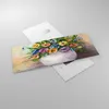 Bilder auf glas - Blumen Blumenstrauß Vase bunt - 120x50cm Produktbild-Vorschau 2