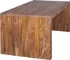 A wooden desk on a white background. Produktbild-Vorschau