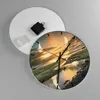 Wanduhr - Rund - Glasuhr - natur natur - 30x30cm - Produktbild-Vorschau 2