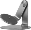 A close-up studio shot of a gray metal stand for a mini projector. Náhled obrázku produktu