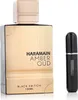 A perfume bottle and a smaller travel-size atomizer are displayed against a white background. Produktbild-Vorschau