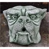 Schöner Gargoyle Kopf Wasserspeier aus Steinguss perfekt Produktbild-Vorschau 3