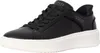 A black Skechers Slip-ins sneaker with a white sole, shown from a side-front angle against a white background. Produktbild-Vorschau