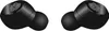 A pair of black wireless earbuds with a fingerprint logo on the top of each earbud. Podgląd zdjęcia produktu