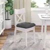 vidaXL Vankúš na sedenie 4 ks Tmavo šedá 40 x 40 x 12 cm Náhľad obrázku produktu 4