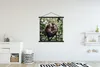 MuchoWow® Textilposter Affen - Zweig - Blätter 90x90 cm mit Produktbild-Vorschau 2