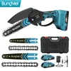 Mini Kettensäge mit Akku, 6 + 8 Zoll Akku Kettensäge mit 2 Produktbild-Vorschau 1