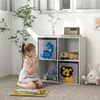 ZONEKIZ Kinderregal Bücherregal mit 2 Aufbewahrungsboxen Produktbild-Vorschau 2