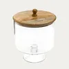 HOMLA Patera WOOD COLONY szklana na nóżce L 22x21 cm Podgląd zdjęcia produktu 4