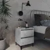 vidaXL Nočné stolíky 2 ks. Betónová sivá 40x35x50 cm Náhľad obrázku produktu 1