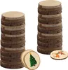 Kurtzy 50er Pack Natürliche Runde Holzscheiben zum Basteln Produktbild-Vorschau 1