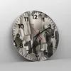 Wanduhr - Rund - Glasuhr - Jazz Musik Musiker - 40x40cm - Produktbild-Vorschau 4