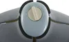 A close-up view of a gray dress form with a light blue control panel and a cream-colored dial. Náhľad obrázku produktu