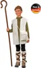 Krippenspiel Kostüm Hirte für Kinder mit Hirtenstab in der rechten Hand und Hinweis made in Germany Produktbild-Vorschau