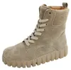 Gabor - Bottines à lacets, couleur beige, style décontracté Voir les images du produit 3