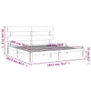 vidaXL Lit en bois massif avec tête de lit blanc 6FT Super Voir les images du produit 7