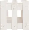 vidaXL Hochbeet Lattenzaun-Design Weiß 150x30x30 cm Produktbild-Vorschau 5