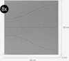 Set di 8 pannelli fonoassorbenti decorativi 60x60 grigio Anteprima dell’immagine prodotto 9