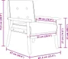 VidaXL 278395, Czarny, 2 siedz., Poliester, 1135 mm, 670 Podgląd zdjęcia produktu 8