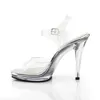 FLAIR-408 Damen Sandale von Fabulicious, Transparent EU 38, Produktbild-Vorschau 3
