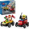 LEGO City Pretekársky balíček: Rozvoz pizzy vs. hasičské Náhľad obrázku produktu 1