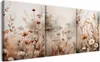 Leinwandbilder, Boho Blumenbild, Großes Triptychon Produktbild-Vorschau 2