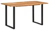 vidaXL Jídelní stůl 140×70×76 cm Akátové masivní dřevo Náhled obrázku produktu 8