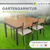 Juskys Akazienholz Gartengarnitur Rhodos - Tisch, 4 Stühle Produktbild-Vorschau 2