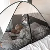 DERYAN zanzariera pop-up letto tenda 200×90×110 cm crema Anteprima dell’immagine prodotto 5