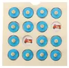Gioco di memoria da tavolo montessoriano in legno, set di 4 Anteprima dell’immagine prodotto 9