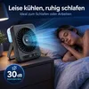 Mini-Wasser-Kühl-Tischventilator mit LED-Display, 6000mAh Produktbild-Vorschau 6