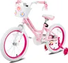 HILAND 18 Zoll Mädchen Kinderfahrrad mit Korb & Bändern, Produktbild-Vorschau 11