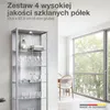 K-Möbel Zestaw 4 szklanych półek Szklana półka na 2 TRG. Podgląd zdjęcia produktu 2