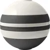 A spherical bowl with alternating white and dark gray bands. Náhľad obrázku produktu