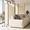 Parawan pokojowy COSTWAY 225 x 173 cm na kółkach, Podgląd zdjęcia produktu 9
