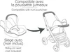 SMOBY - Maxi-Cosi Zwillingskinderwagen Rosa - ab 3 Jahren Produktbild-Vorschau 5