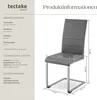 tectake® Set Schwingstuhl Bettina gepolstert mit Produktbild-Vorschau 7