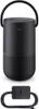 A black Bose Portable Home Speaker with its charging cable and adapter. Produktbild-Vorschau