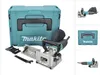 A Makita PJ 7000J Nutfräse Flachdübelfräse with its case and accessories, displayed on a white background. Podgląd zdjęcia produktu