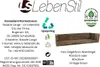 LS-LebenStil Holz Ziegelform Wandregal 45x15cm Braun Produktbild-Vorschau 2