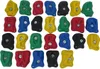 Bunte Klettergriffe in Form von Buchstaben; hergestellt von KS Klettergriffe; für Kletterwände. Produktbild-Vorschau