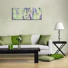 Wallario Premium Leinwandbild Lila Blumenfreude - Violette Produktbild-Vorschau 3